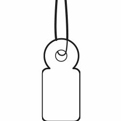 HERMA 6949 etichetta non adesiva 1000 pz Bianco (HERMA Strung marking tags - etiketter)