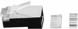 Microconnect KON512-50 cavo di collegamento Argento (Modular Plug CAT6a Plug 8P8C - FTP Shielded, 50pcs in one bag - with Insertion Aid, For Stranded & Solid cable - Warranty: 300M)