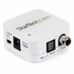 StarTech.com Convertitore ripetitore audio a due vie da digitale coassiale a ottico Toslink (StarTech.com Convertitore ripetitore audio a due vie da digitale coassiale a ottico Toslink - Convertito...