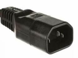 Microconnect C14PLUG adattatore per presa di corrente C14 Nero (IEC Power Adaptor C14 Plug - C14 Socket, Straight, Black - 10A 250V - Warranty: 300M)