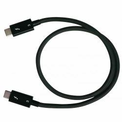 QNAP CAB-TBT305M-40G-LINTES Cavo Thunderbolt 0,5 m 40 Gbit/s Nero (Qnap 0.5m Thunderbolt3 Type-C 40Gbps passive cable)
