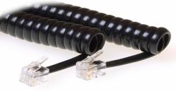 Microconnect MPK10400 cavo telefonico 4 m Nero (RJ10-RJ10 4M M/M Black - Coiled cable - Warranty: 300M)