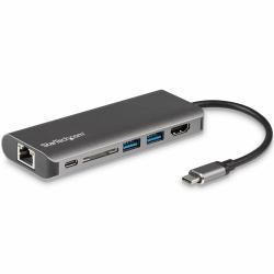 StarTech.com Adattatore Multiporta USB C, Dock USB-C Portatile con HDMI 4K, Hub 3x USB 3.0, SD/SD...