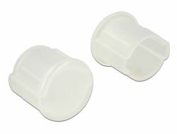 DeLOCK 64022 Copertura di sicurezza per presa elettrica BNC Trasparente 10 pezzo[i] (Delock BNC female - stÃ¸vdÃ¦kke)
