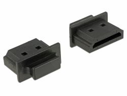 DeLOCK 64029 Copertura di sicurezza per presa elettrica HDMI A Nero 10 pezzo[i] (Delock HDMI A female - stÃ¸vdÃ¦kke med g)