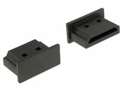 DeLOCK 64030 Copertura di sicurezza per presa elettrica HDMI A Nero 10 pezzo[i] (Delock HDMI A female - stÃ¸vdÃ¦kke)