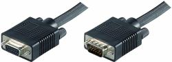 Microconnect MONGH5B cavo VGA 5 m VGA [D-Sub] Nero (Full HD SVGA HD15 Extension 5m - Extension cable, Black - Resolution : 1920 x 1080p, Double Shielded - Warranty: 300M)