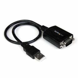 StarTech.com Cavo adattatore DB9 USB a seriale RS-232 30 cm, con interfaccia COM (USB TO RS-232 ADAPTER WITH - COM PORT RETENTION SETTINGS)