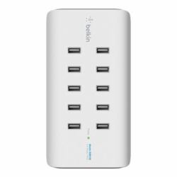 Belkin Rockstar Universal White AC Indoor (Rockstar 10-Port USB-Lad. - 120W, 2,4A je Port,white - B2B139vf - Warranty: 12M)