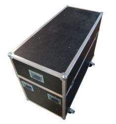 Unicol FC5565T valigetta porta attrezzi Baule da viaggio Nero, Argento (FC5565T FLIGHTCASE BLACK - 55-65IN 160X64X125CM)