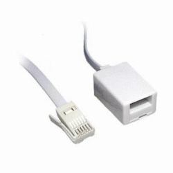 Cables Direct 88BT-010 cavo telefonico 10 m Bianco (CDL 10m BT Extension Cable)