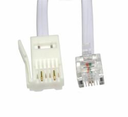 Cables Direct RJ11/BT 5m Bianco (CDL 5m Two Wire RJ11 [M]-BT [M])