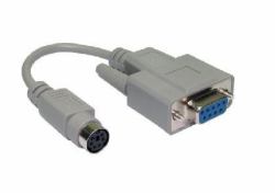 Cables Direct PS/2 Mouse Cable Adaptor Grigio 0,15 m (CDL 15CM PS/2 F - D9 F MOUSE ADAPTOR)