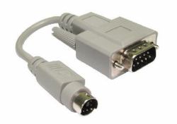 Cables Direct PS/2 to Serial Mouse Cable Adaptor cavo PS/2 0,15 m 6-p Mini-DIN Beige (CDL 15CM PS/2 M - D9 M MOUSE ADAPTOR)