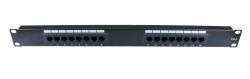 Cables Direct 16 Port Cat6 Patch Panel 1U 