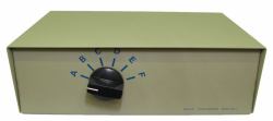 Cables Direct SB-306 switch per stampante Cablato (6 Port D25 [F] Serial Switch Box)