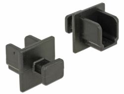 DeLOCK 64010 Copertura di sicurezza per presa elettrica Nero 10 pezzo[i] (Delock - stÃ¸vdÃ¦kke)