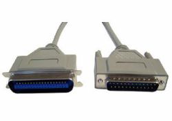 Cables Direct PC-102 cavo parallelo Grigio 2 m (CDL 2MTR D25 M - 36 Cent M)