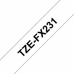 Brother TZE-FX231 nastro per etichettatrice Nero su bianco TZ (TZEFX-231 - BLACK ON WHITE)