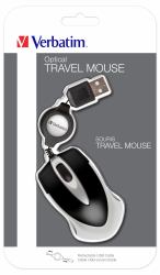 Verbatim Mouse ottico da viaggio Go Mini - Nero 