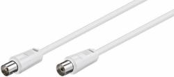 Microconnect COAX050W cavo coassiale 5 m Bianco (Coax M-F 5m White 75 Ohm - Double Shielded - Warranty: 300M)