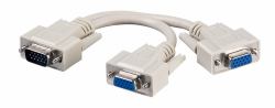 Microconnect MONG2H cavo VGA 0,3 m VGA [D-Sub] 2 x VGA [D-Sub] Grigio (VGA Y-splitter 1 to 2, passive - 0,30m - 100pcs/box - Warranty: 300M)