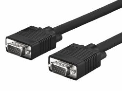 Microconnect MONGG3B cavo VGA 3 m VGA [D-Sub] Nero (Full HD SVGA HD15 cable 3m - Monitor Cable, Black - Resolution : Full HD 1920 x 1080p, Double Shielded - Warranty: 300M)