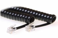 Microconnect MPK10150 cavo telefonico 1,5 m Nero (RJ10-RJ10 1,5M M/M Black - Coiled cable - Warranty: 300M)