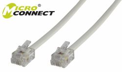 Microconnect MPK102 cavo telefonico 2 m Bianco (Modular Straight RJ12 6C/6P 2m - White - Warranty: 300M)