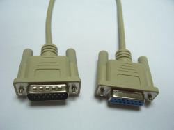 Microconnect SCSE15GF2 cavo VGA 2 m VGA [D-Sub] Beige (DSUB15-DSUB15 2m M-F - 1:1Wired. With thumb screws - Colour Beige - Warranty: 300M)