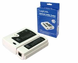 LogiLink Cable tester (Cable Tester RJ11, RJ12 & - RJ45, with remote unit Cable - tester - Warranty: 48M)