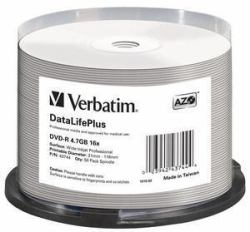 Verbatim DataLifePlus 4,7 GB DVD-R 50 pz (VERBATIM DVD-R AZO 4.7GB 16X DL+ WIDE PRINTABLE SURFACE NO-I)