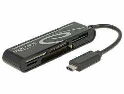 DeLOCK 91739 lettore di schede USB 2.0 Nero (Delock USB 2.0 Card Reader USB Type-C)