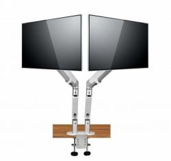 Spire Arm 2 68,6 cm [27"] Scrivania Argento, Bianco 