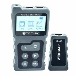 Techly I-CT PRO-POECK tester per cavo di rete Tester PoE Nero, Grigio 