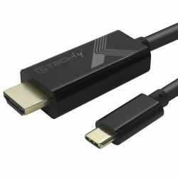 Techly Cavo Adattatore USB-C Maschio a HDMI 2.0 4K Maschio 2m Nero 