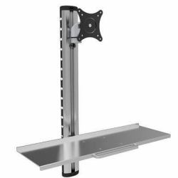 Techly ICA-PLW 01 Supporti a parete per TV 68,6 cm [27"] Argento 