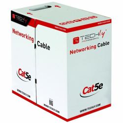 Techly ITP7-UTP-IC-CCA cavo di rete Grigio 305 m Cat5e U/UTP [UTP] 