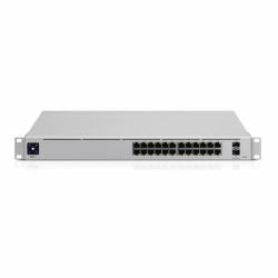 Ubiquiti UniFi Pro 24-Port PoE Gestito L2/L3 Gigabit Ethernet [10/100/1000] Supporto Power over Ethernet [PoE] 1U Acciaio inox 