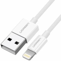 Ugreen cable USB 2.0 A lightning 2m, 5V/2.4A iPhone 7 / 7plus / 6S/ 6 / 6 Plus, iPhone 5s/5c/5, iPad Mini/Mini 2, iPad 1 m Bianco 
