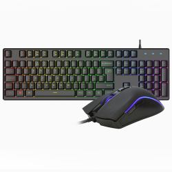 VIDA REBEL 2IN1 BLACK USB DESK KIT tastiera Mouse incluso Gaming QWERTY Inglese UK Nero  - Versione UK