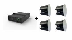 Vivolink Audiopack Subwoofer 6.5 + 4 x premium 40W ceiling speakers [Limited Bundle Pack Offer] Nero Cablato 110 W 