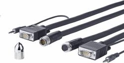 Vivolink PROVGASCW15 cavo VGA 15 m VGA [D-Sub] + 3.5mm Nero 