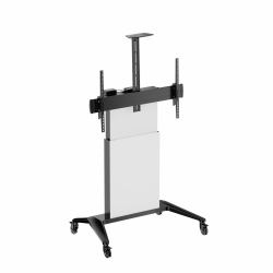 Vivolink Pro Mobile Motorized Stand, Max 110kg, Up to VESA 1000x600 2,54 m [100"] Pavimento Nero 