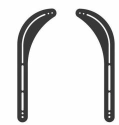 Vivolink VLMSB3270 supporto da parete per casse acustiche Staffa per TV Nero 