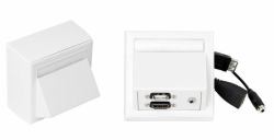 Vivolink WI221260 presa energia HDMI + USB A + 3.5mm Bianco 